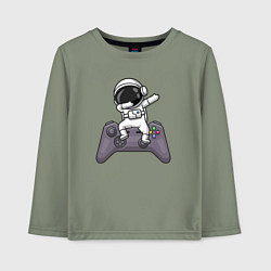 Детский лонгслив Space dab gamer