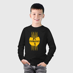Лонгслив хлопковый детский Wu-Tang tiger style, цвет: черный — фото 2