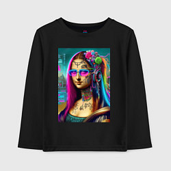 Детский лонгслив The Gioconda of our days is eclectic