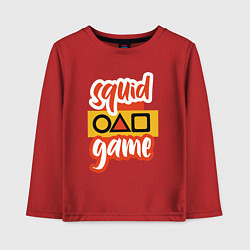 Детский лонгслив Squid game style