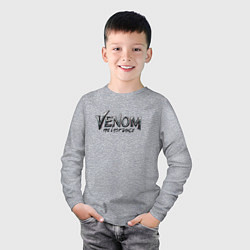 Лонгслив хлопковый детский Venom - the last dance, цвет: меланж — фото 2