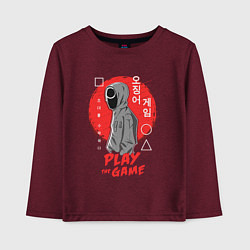 Детский лонгслив Play the game