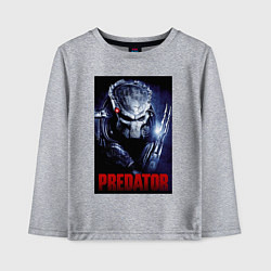 Лонгслив хлопковый детский Predator in the helmet, цвет: меланж
