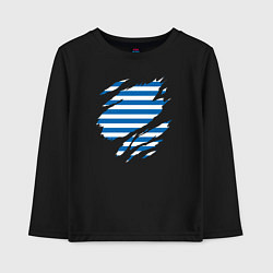 Детский лонгслив Порванная тельняшка