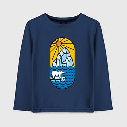 Детский лонгслив Мишка на льдине