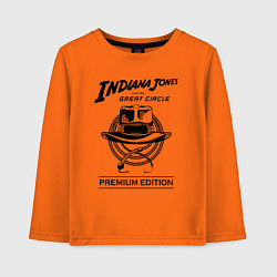 Лонгслив хлопковый детский Indiana Jones and the Great Circle, цвет: оранжевый