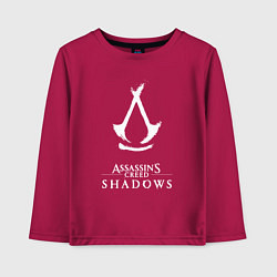 Детский лонгслив Assassins creed - shadows white