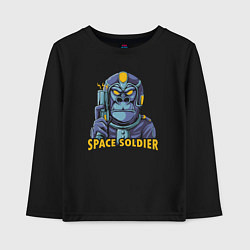 Детский лонгслив Monkey space soldier