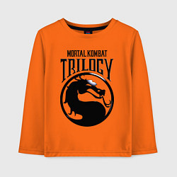 Лонгслив хлопковый детский Mortal kombat trilogy, цвет: оранжевый