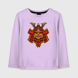 Лонгслив хлопковый детский Samurai halloween, цвет: лаванда
