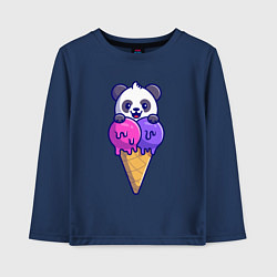 Детский лонгслив Panda ice cream