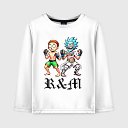 Детский лонгслив Rick and Morty - mixed martial arts