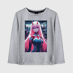 Детский лонгслив Darling in the Franxx - zero two - ai art