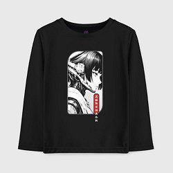 Детский лонгслив Девушка-хакер