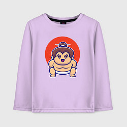 Детский лонгслив Маленький сумоист