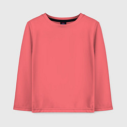 Лонгслив хлопковый детский Skull black, цвет: коралловый