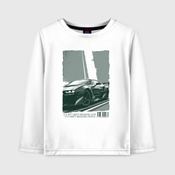 Детский лонгслив Постер спорткара