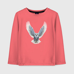 Детский лонгслив Сова с расправленными крыльями