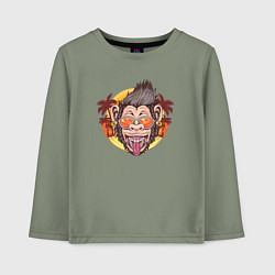 Детский лонгслив Summer monkey
