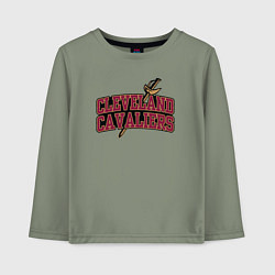 Лонгслив хлопковый детский NBA Cleveland, цвет: авокадо