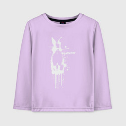 Лонгслив хлопковый детский Banksy bunny, цвет: лаванда