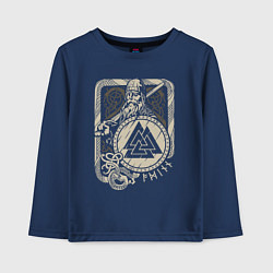 Детский лонгслив Воин с щитом и мечом