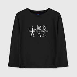 Лонгслив хлопковый детский Depeche Mode - Black celebration exciter tour, цвет: черный