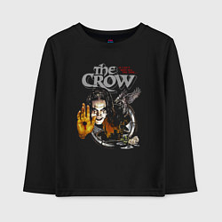 Лонгслив хлопковый детский The Crow: It cant rain all the time, цвет: черный