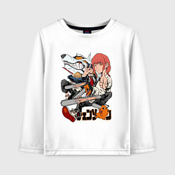 Детский лонгслив Человек-бензопила Денджи Аки Пауэр Макима
