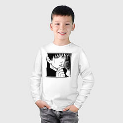 Лонгслив хлопковый детский Мегуми фусигуро, цвет: белый — фото 2