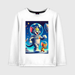 Детский лонгслив Космонавты Том и Джерри