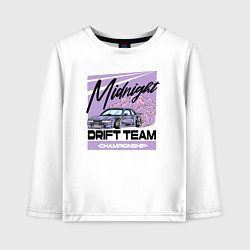 Детский лонгслив Midnight drifting
