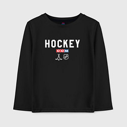 Лонгслив хлопковый детский Hockey NHL, цвет: черный