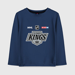 Лонгслив хлопковый детский Лос Анджелес Кингз - НХЛ команда, цвет: тёмно-синий