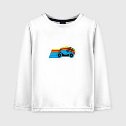 Лонгслив хлопковый детский Tron motorbike, цвет: белый
