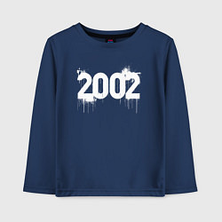Лонгслив хлопковый детский Граффити стиль 2002, цвет: тёмно-синий