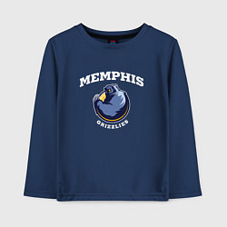 Лонгслив хлопковый детский Grizzlies, цвет: тёмно-синий