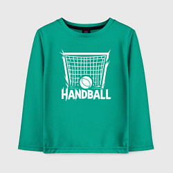 Детский лонгслив Гандбольный мяч в воротах