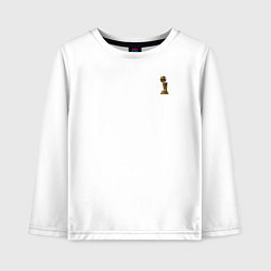 Лонгслив хлопковый детский Кобе Брайант номер 8, цвет: белый