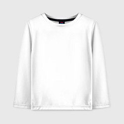 Лонгслив хлопковый детский Ярость девушки самурая, цвет: белый