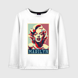 Лонгслив хлопковый детский Marilyn, цвет: белый