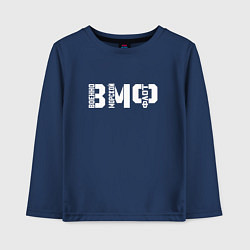 Детский лонгслив ВМФ трафаретные буквы