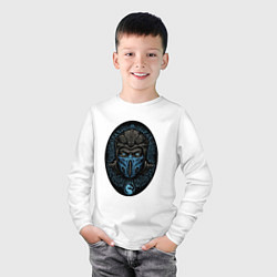 Лонгслив хлопковый детский Sub-zero kombat, цвет: белый — фото 2