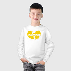 Лонгслив хлопковый детский Wu-tang Batman, цвет: белый — фото 2