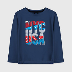 Детский лонгслив NYC - USA