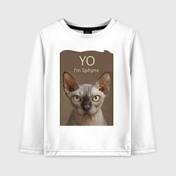 Детский лонгслив Yo - Im Sphynx