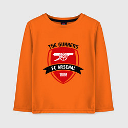 Лонгслив хлопковый детский FC Arsenal: The Gunners, цвет: оранжевый