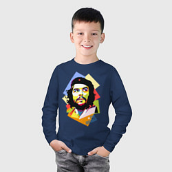 Лонгслив хлопковый детский Che Guevara Art, цвет: тёмно-синий — фото 2