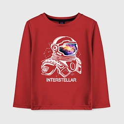 Лонгслив хлопковый детский Interstellar Spaceman, цвет: красный
