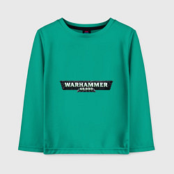 Лонгслив хлопковый детский Warhammer 40 000, цвет: зеленый
